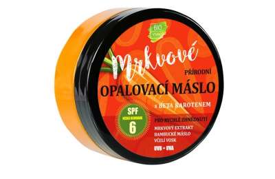 Vivaco 100% přírodní mrkvové opalovací máslo SPF 6 150 ml